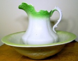 Porcelain Wash Basin and Pitcher