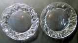 Pair of Tiffany and Co. Crystal Plates