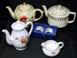 Grouping of Pottery and Porcelain Tea Accessories