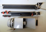Mixed Lot of Camera Tripods and Industrial Siren