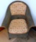 Antique Wicker Cushioned Chair