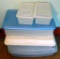 Seven Quality Storage Tubs with Matching Lids