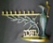Ornamental Brass Jewish Menorahs