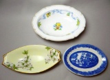 Grouping of Three Serving Dishes, Limoges and Willow