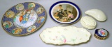 Assorted Decorative Porcelain Pieces Including Limoges and Lenox