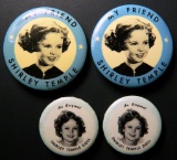 Four Shirley Temple Pins