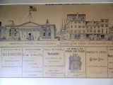 Baxter Panoramic Business Directory, Philadelphia 1880, Framed