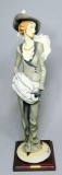 Giuseppe Armani Figurine, Lady with Muff, Model No. 388C