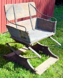 Antique Horse Drawn Wagon / Buggy Buckboard Seat Bench
