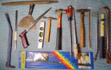 Hammers, Large Screwdrivers, Crowbars Mixed Lot