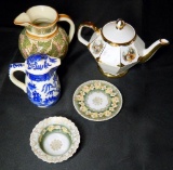 Grouping of Porcelain Decor from Thailand, Japan, England, Bavaria