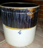 4 Gallon Crock and Metal Bucket