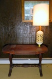 Sofa Table and Lamp