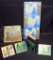 Grouping of Ceramic Artwork Tiles, and Bookends