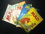 Five Vintage Assorted Mad Magazine Comic Books