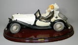 Giuseppe Armani Figurine, Just Married Wedding On Wheels, Retired, Model No. 827C