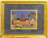 Michel Delacroix Lithograph Moulin Rouge La Nuit Signed and Framed