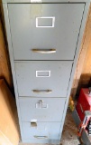 Grouping of Filing Cabinets and Metal Cabinet