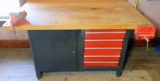 Craftsman Work Bench with Drawers, Vise and Clamp