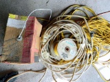 Mixed lot of Extension Cords, CATV, and Nylon Cord
