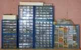 Large Lot of Hardware in Stacking Bins