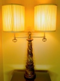Lamp Collection Featuring Three Table Lamps and One Swag Lamp