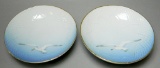 Pair of Bing & Grondahl Copenhagen Footed Bowl with Seagull