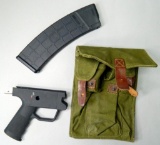 5.56x45 Parts Including Grip, Mag and Canvas Ammo Pouch