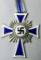 German WWII Mothers Cross in Silver