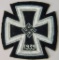 German 1st Class Iron Cross In Silver Bullion Wire