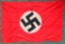 German WWII NSDAP Political Swastika Banner Flag