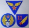 USAAF WWII 10th, 11th, 12th Army Air Force Bullion Shoulder Patches