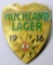 German WWII 1936 Gold Hitler Youth HJ Hochland Lager Alpine Badge