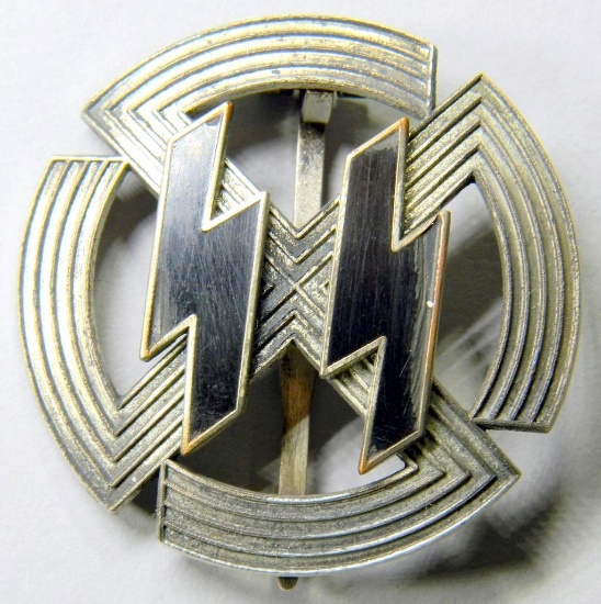 German Waffen SS Silver Runic Proficiency Badge
