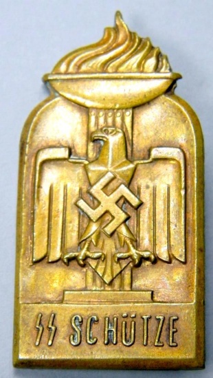 WWII Waffen SS Schutze Eagle Badge