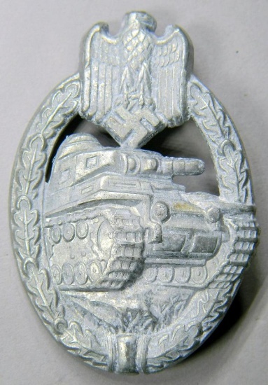 German WW2 Army Wehrmacht Silver Tank Assault Badge