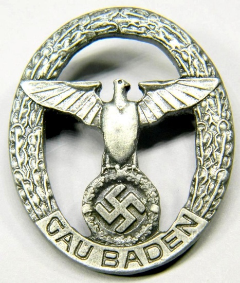 WWII German Gau Baden Breast Badge