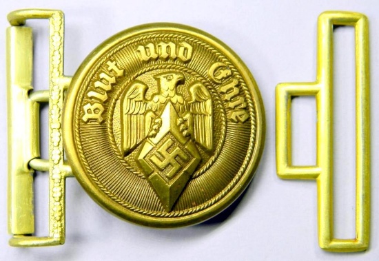 German WWII Hitler Youth HJ General Belt Buckle