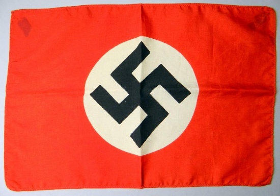 German WWII NSDAP Political Swastika Banner Flag