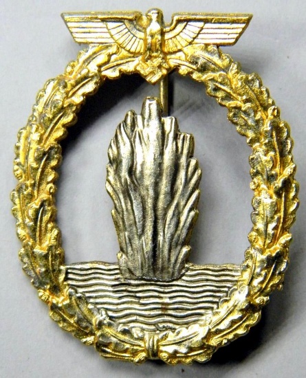 German WWII Naval Kriegsmarine Mine Sweeper Badge