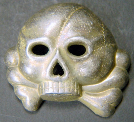 WWII Allgemeine SS Officers Kepi / Cap Badge