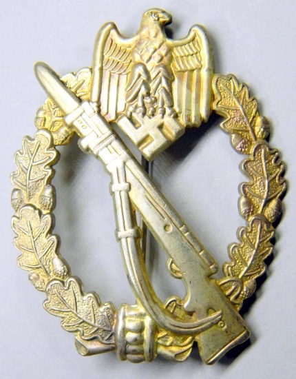 WWII Army Silver Infantry Assault Badge, German