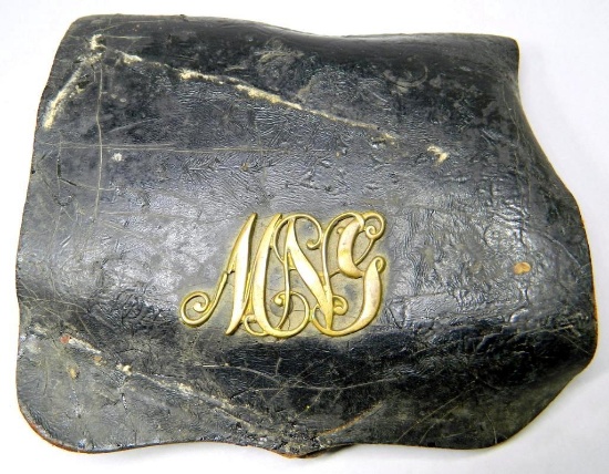 US Civil War Union Maryland National Guard MNG Cartridge Leather Pouch