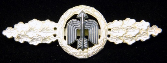 WWII Luftwaffe Silver Short Range Fighter Flight Clasp