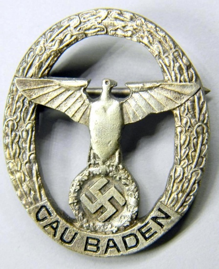 WWII Gau Baden Breast Badge