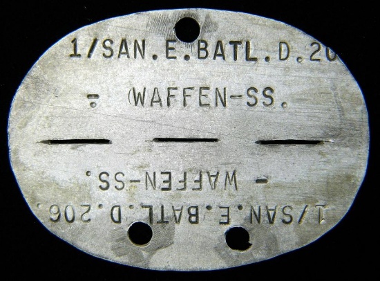 WWII Waffen SS German Dog Tags