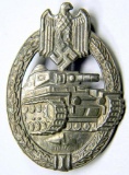 WWII Army Wehrmacht Silver Tank Assault Badge