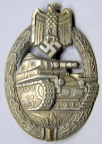 German WWII Army Silver Tank Assault Badge