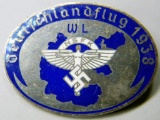 German WWII 1938 NSFK Deutschlandflug Glider Korps Badge