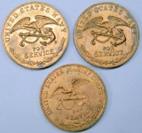 (3) USN Navy USMC Marine Campaign Medals